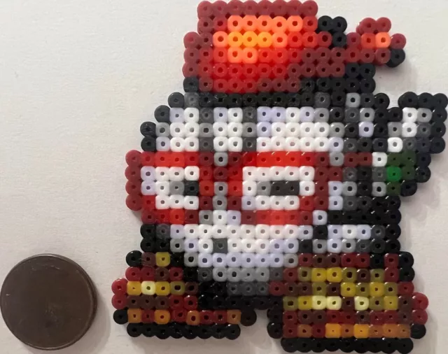 Mecha Sonic Bead Sprite Perler Artkal Art Hedgehog Metal Sega Robot Robo  Retro