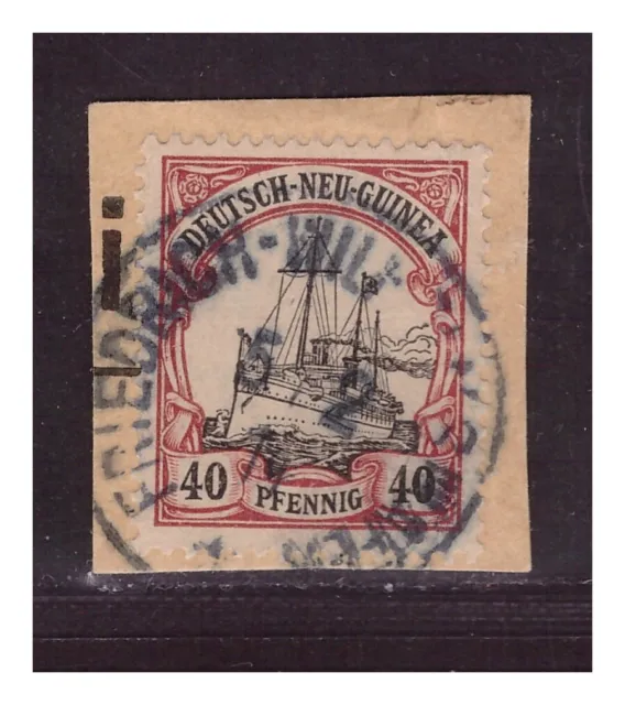 DNG ° Friedrich- Wilhelmshafen 15.2.11 blaugrau  Luxus Briefstück Minr. 13