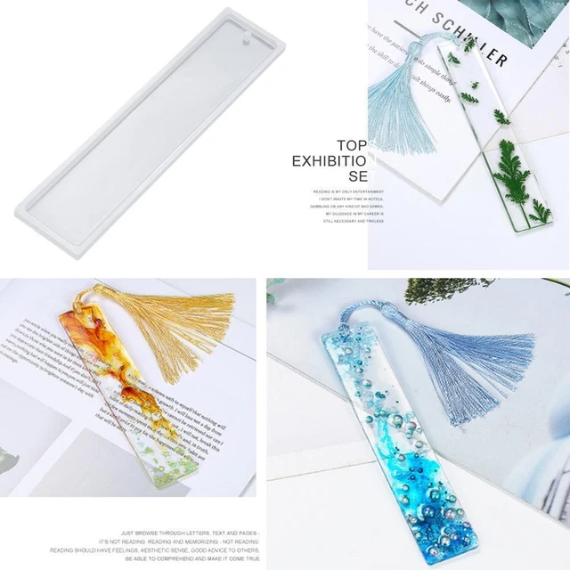 Hágalo usted mismo Marcador de silicona rectangular Fabricación de moldes Resina epoxi Molde artístico Z3L8