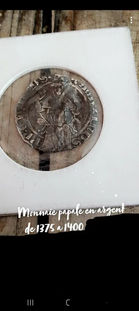 Monnaie Féodale Rare - Comtat Venaissin Sous Pie IV (Demi-Gros Ou Carlin) - Avignon - 0.99gr