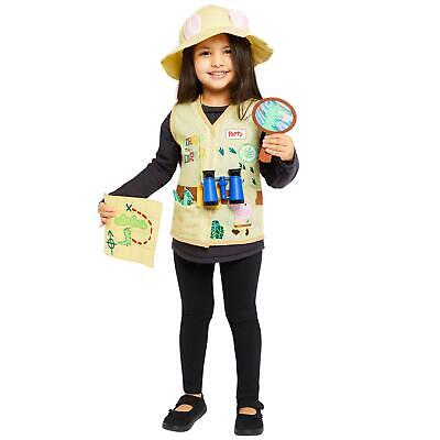 Kids Boys Girls Official Peppa Pig George Explorer Hat Book Day Costume set