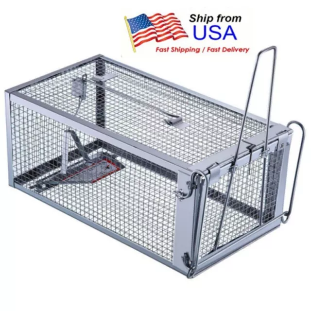 Large Live Humane Cage Trap for Squirrel Chipmunk Rat Mice Rodent Animal Catcher