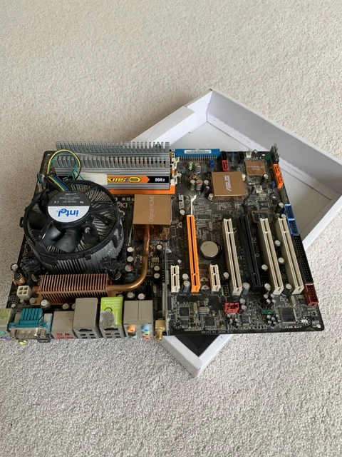 Carte Mère ASUS P5W DH Deluxe LGA 775 Avec Processeur Q6600 - Occasion Testée