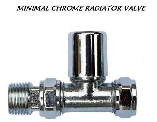 Straight Chrome Radiator Towel Rail Valve Wheelhead Hvlps 1 Single