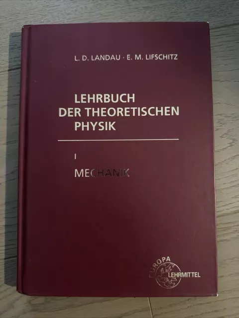 Lehrbuch der Theoretischen Physik 1 Lew D Landau