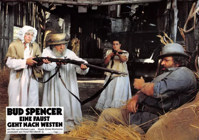Eine Faust geht nach Westen ORIGINAL Aushangfoto Bud Spencer / Joe Bugner