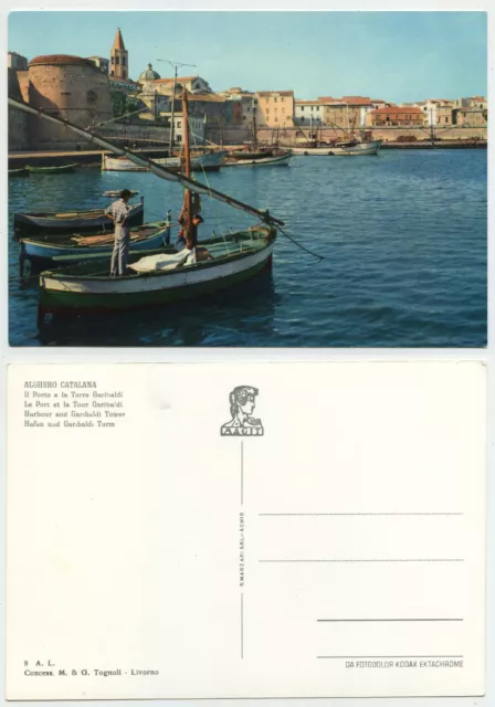 46213 - Alghero Catalana - Il Porto e la Torre Garibaldi - alte Ansichtskarte