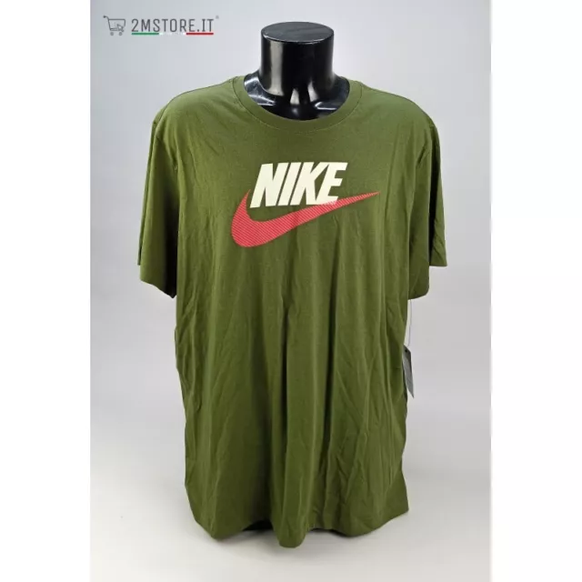 T-shirt NIKE AIR Tee tshirt Army Verde American Relaxed Vintage Fit Taglia XL