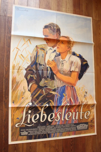 1935 Plakat  LIEBESLEUTE Erich Waschneck Renate Müller Grafik: Josef Fenneker