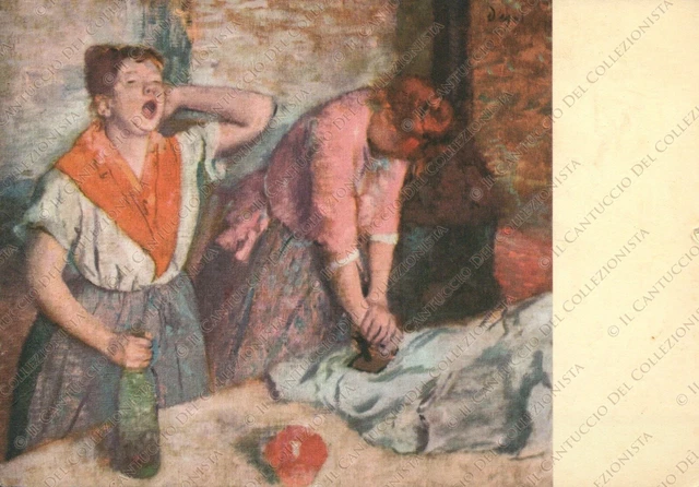 Le Stiratrici The Ironers Les Repasseuses DEGAS Louvre Parigi Cartolina