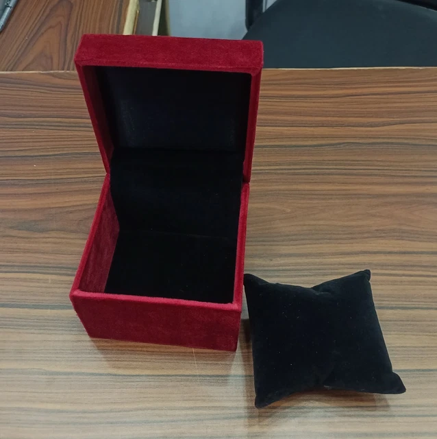 Velluto Orologio Bracciale Cuscini Supporto Custodia Scatola Display Organizer