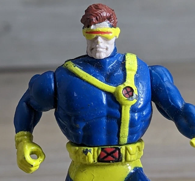 Cyclops Marvel X-Men Heavy Metal Heroes 2.5" Figure Die Cast Toy Biz 1994 2