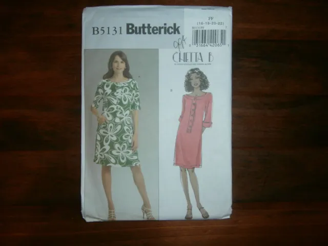 Butterick 5131 Size 16-22 Misses' Dress Easy Chetta B