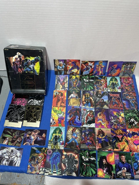 1994 Flair Fleer Marvel Annual Card Set Fleer Inaugural 40 Cards Empty Box Packs