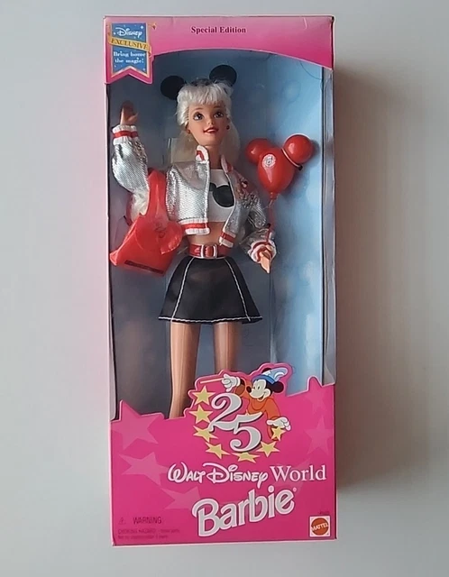 BARBIE WALT DISNEY World Special Edition 25th Anniversary Limited Edition NIB £24.12 - PicClick UK