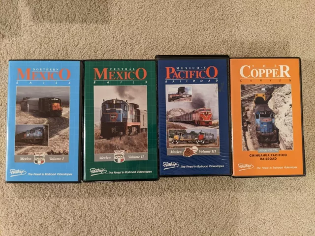 4x Pentrex Mexico Rails VHS Set Northern Central Pacifico