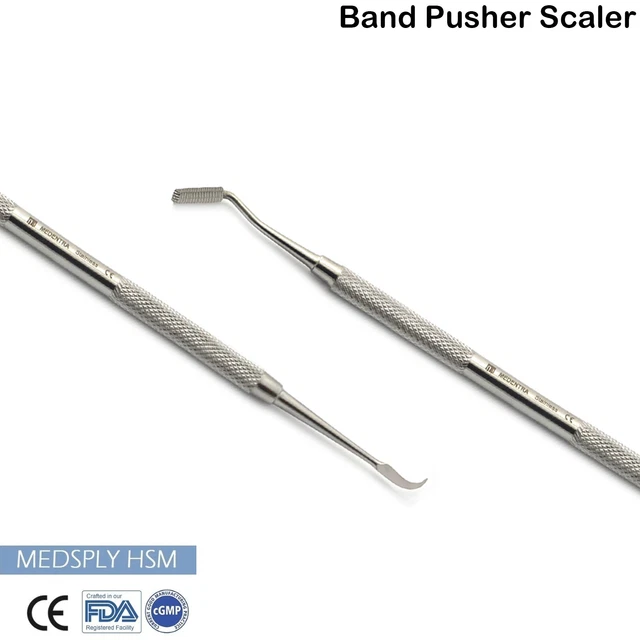 DENTAL BAND PUSHER Scaler Slim Cement Seating Placement Removing ...