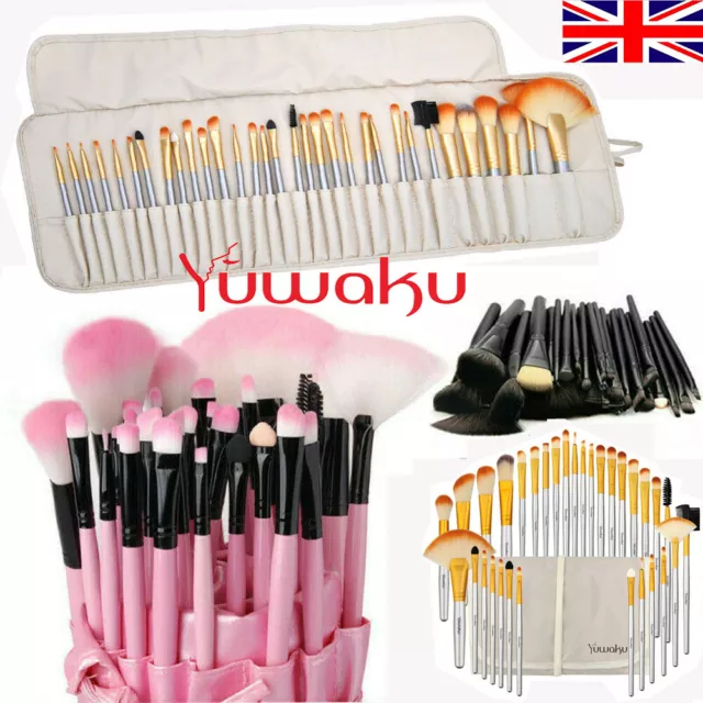 32PCS Professional Make up Brushes Set Cosmetic Makeup Colorful Tool+Luxury Bag