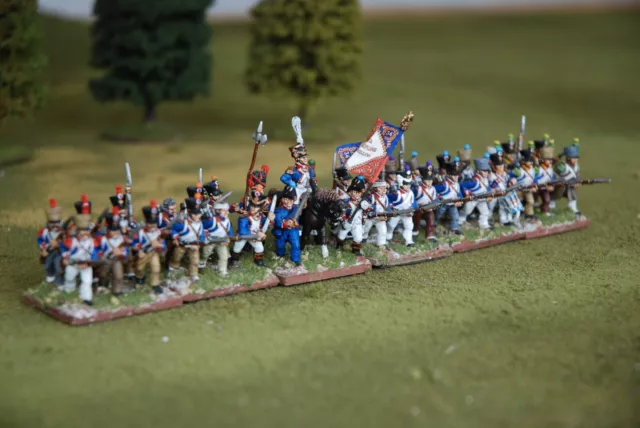 28mm Napoleonic French Infantry Regt Pro Painted Front Rank metal figures