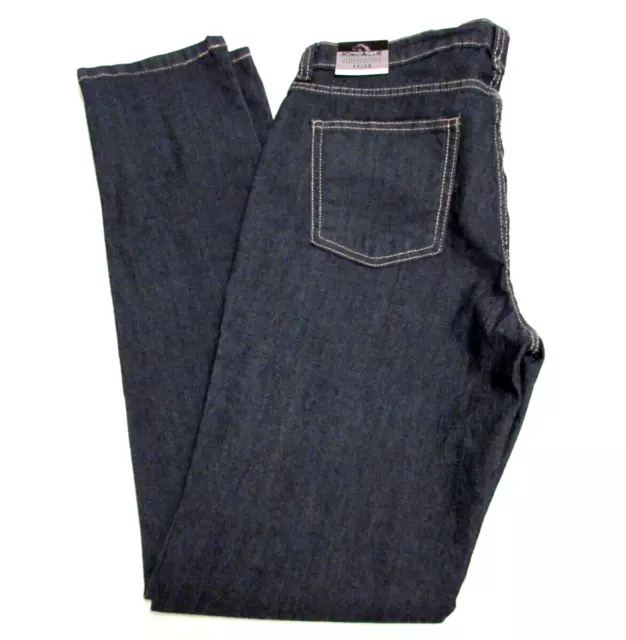 NWT Jordache Jeans Women's 11/12 Skinny Dark Wash Blue Denim Stretch Mid-Rise