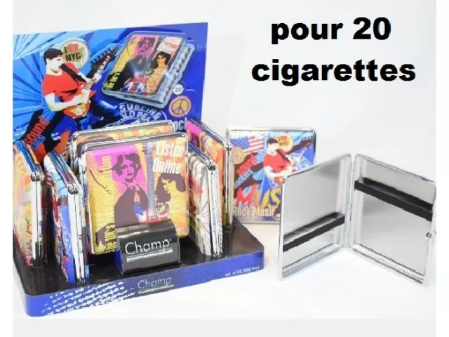 Rock Musique Etui A Cigarettes