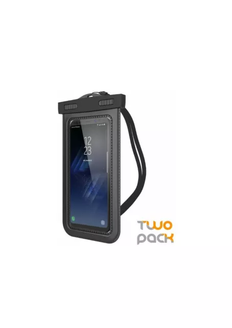 Trianium (2Pack) Universal Waterproof Case, Cellphone Dry Bag Pouch w/ IPX8 for