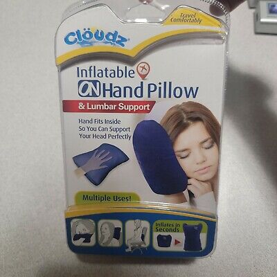 NIB Cloudz Inflatable Pillow With Cell Pocket #437