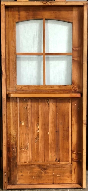 Rustic reclaimed lumber square top DUTCH door solid wood story book winery