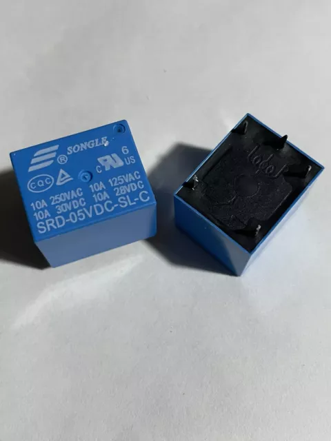 2pezzi SRD 05VDC SL C Rele Relè 5V 250V 10A relay 5Vdc deviatore anche X Arduino