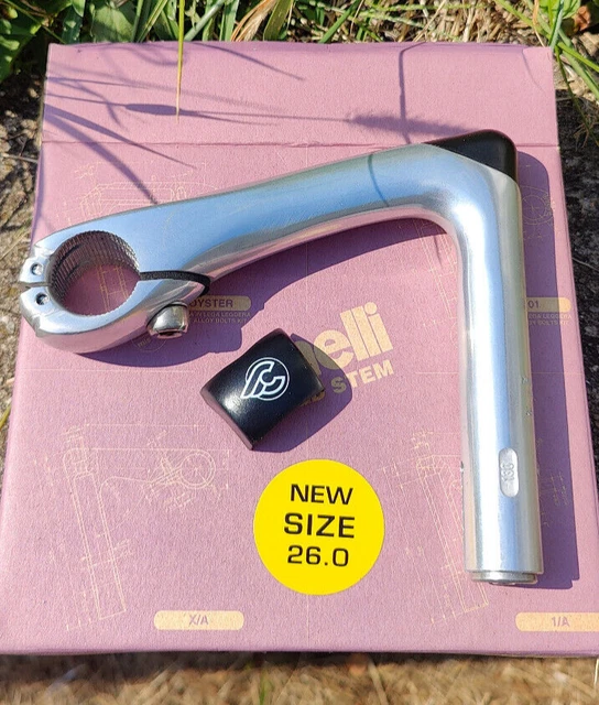 Attacco Manubrio Cinelli OYSTER - 130mm -  handlebar diam. 26.0mm - Silver - NOS