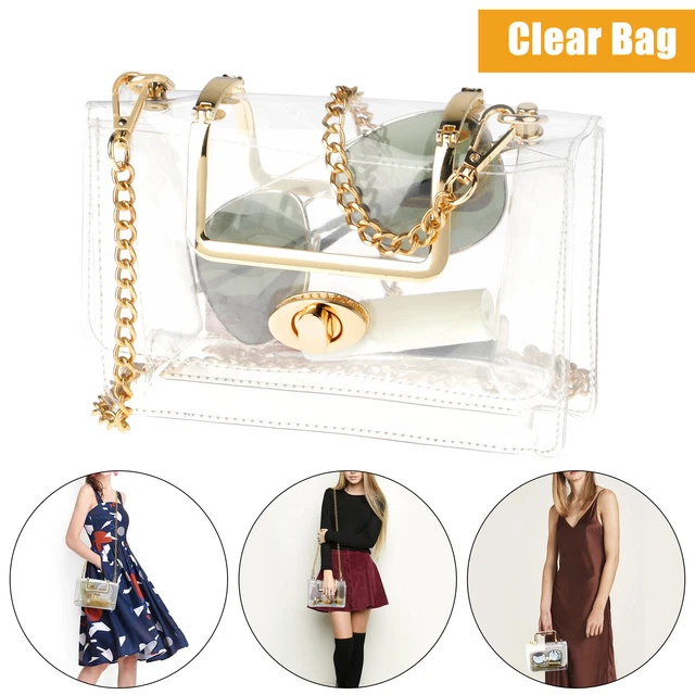 Clear Crossbody Purse Bag Stadium Security Approved Shoulder Handbag Tote Women