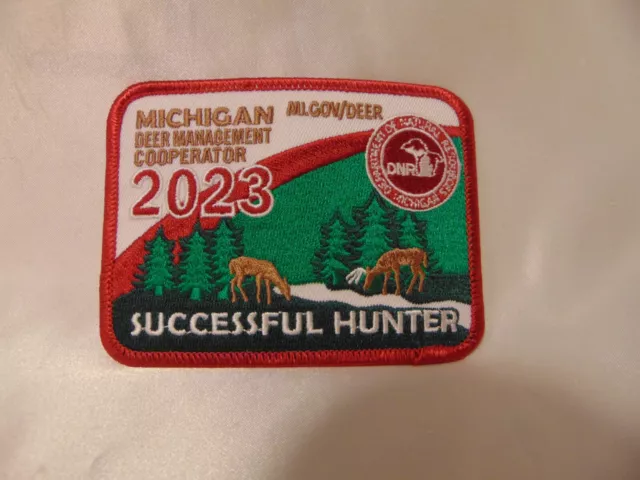 2023 Michigan DNR Successful Deer Hunter Patch