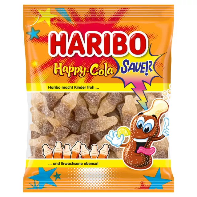 HARIBO 150 bonbons HAPPY COLA - Paquet de 1,2 kg