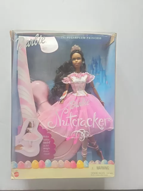 2001 Barbie The Nutcracker Ballerina Sugarplum Princess African American  Mattel