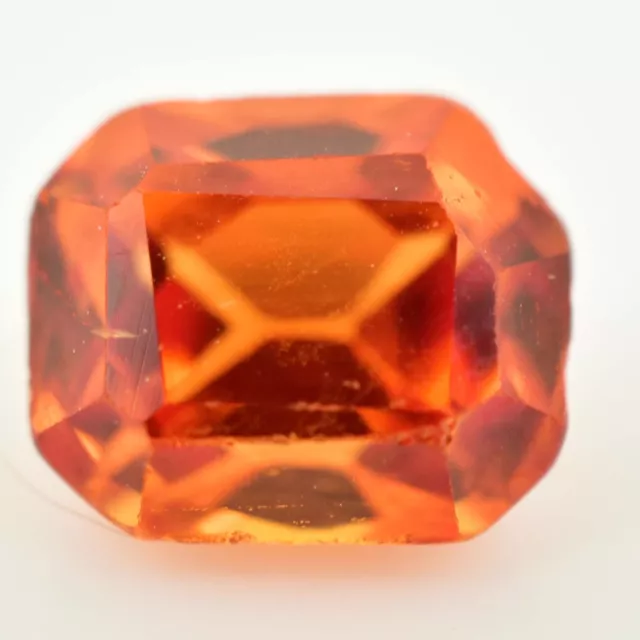 2.20 Cts Natural Ceylon Orange Sapphire Radiant Cut AAA+ Gemstone