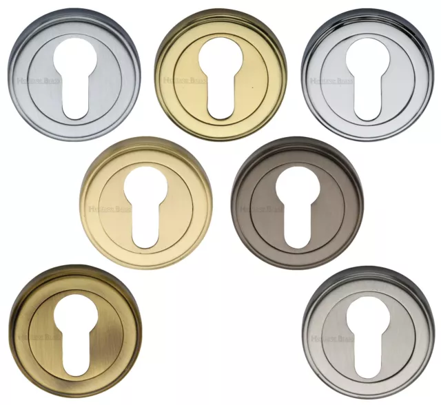 Round Concealed Fit Euro Cylinder Lock Key Hole Escutcheon - Premium UK Quality