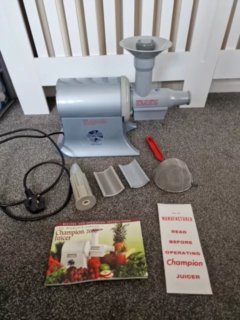 Champion 2000+ Horizontal Juicer The World’s Finest Juicer