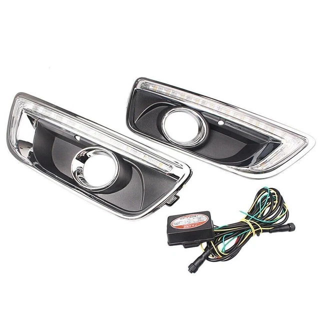 Luce da corsa diurna LED adatta a Chevy Malibu nebbia DRL 2013 2014 Turn Singal