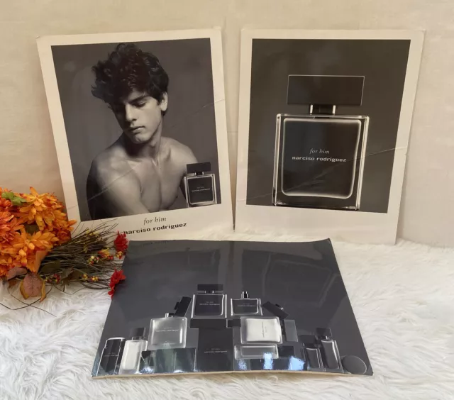 Narciso Rodriguez Perfume Advertising Poster Foam Board Display Lot Of 3 16”x20”