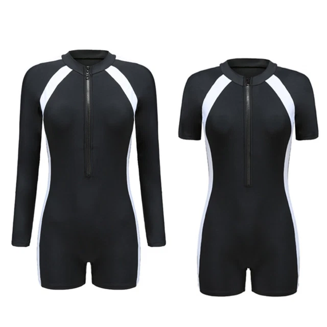 Set 2 Pezzi Rash Guard Justice Per Ragazze, Nero Floreale, UPF 50+, Costume Da Bagno Con Manica Corta, Nuovo