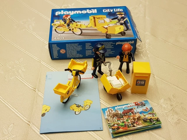 PLAYMOBIL 4403 Chariot Postale Giallo Con 6 Lettere &ndash; La Poste Francese