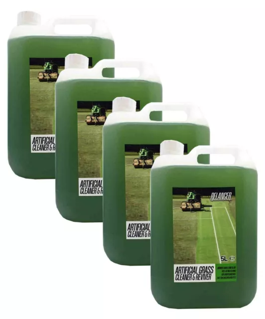 Artificial Grass Cleaner - Antibacterial, Deodoriser  - 4 x 5L Jerry