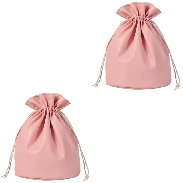 2 Count Trousse De Toilette À Cordon Sac Rangement Maquillage Petite Cosmétique