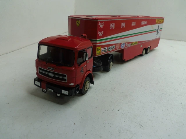 AR428 LBS ELIGOR 1/43 CAMION IVECO FERRARI ASSISTANCE REF 5445 BON ETAT