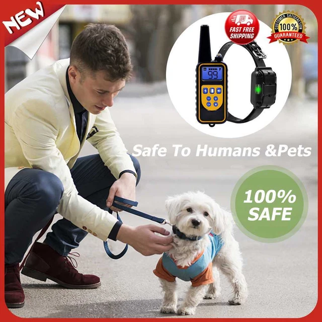 Reino Unido 800 m cuello anti-ladrida recargable cuello ladrido control remoto accesorio para mascotas