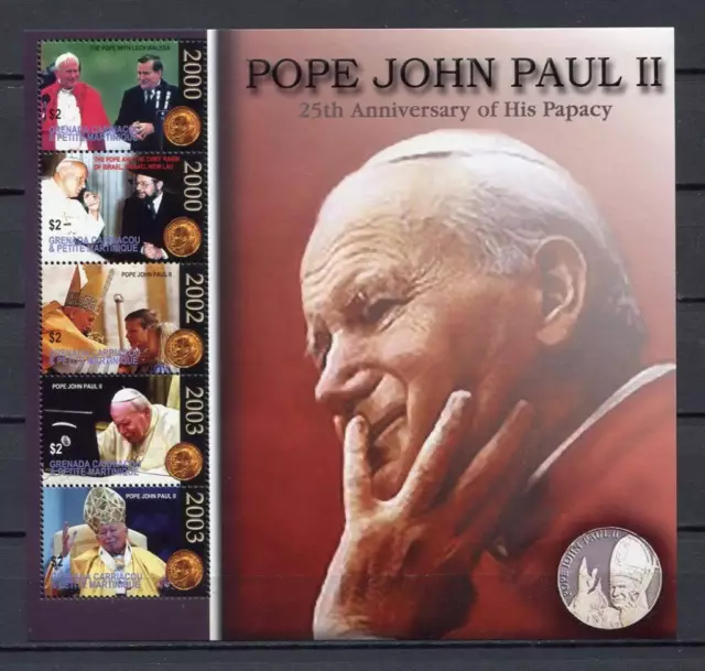 36311) GRENADA Grenadines 2004 MNH**  Pope John Paul  S/S