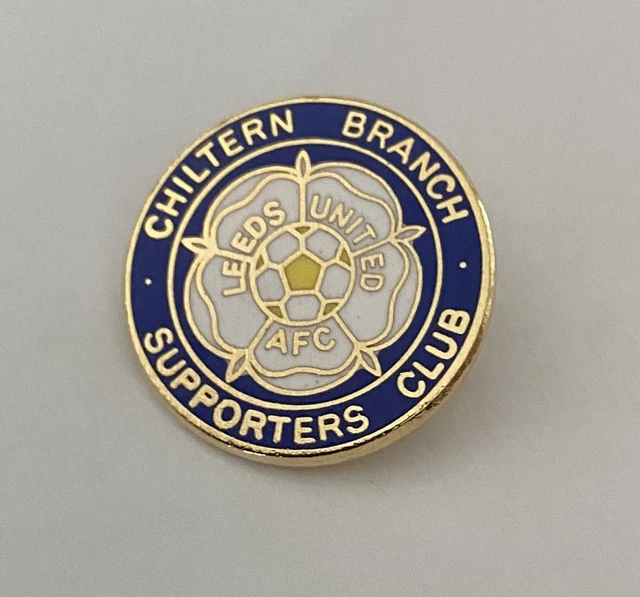 Insigne Vintage émaillé Leeds United - Bouton De Revers Rare Par H.W. Miller