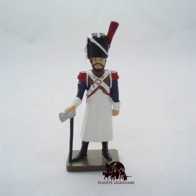 Ancienne Poupée Soldat Empire C.D.C Mollard Paris, Sapeur 3e Régiment, Plastique Peint, Bon état