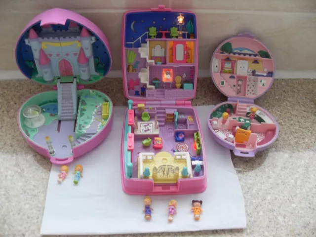 vintage polly pocket starbright dinner party starlight castle studio flat