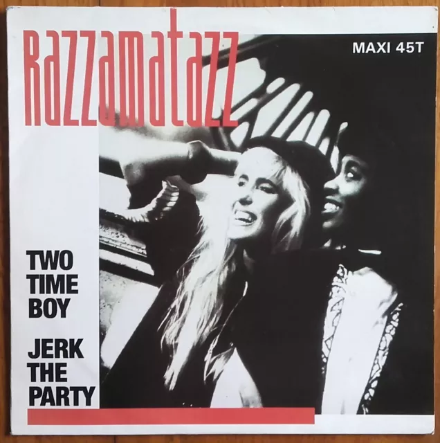 DISQUE VINYLE MAXI 45t 12" RAZZAMATAZZ « Two time boy » +1 HOUSE FRANCE 1989